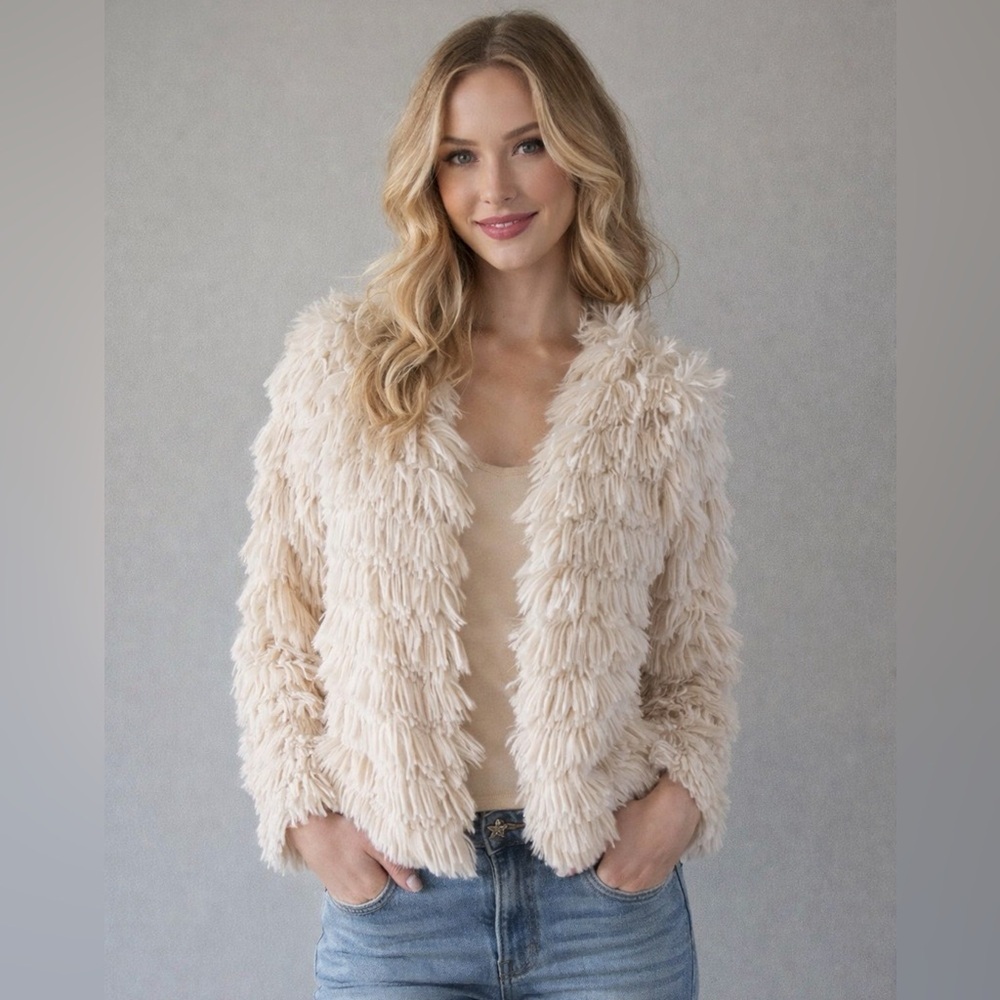 ALTAR’d State Elegant Cream Jacket size Xs NWOT - Picture 2 of 9